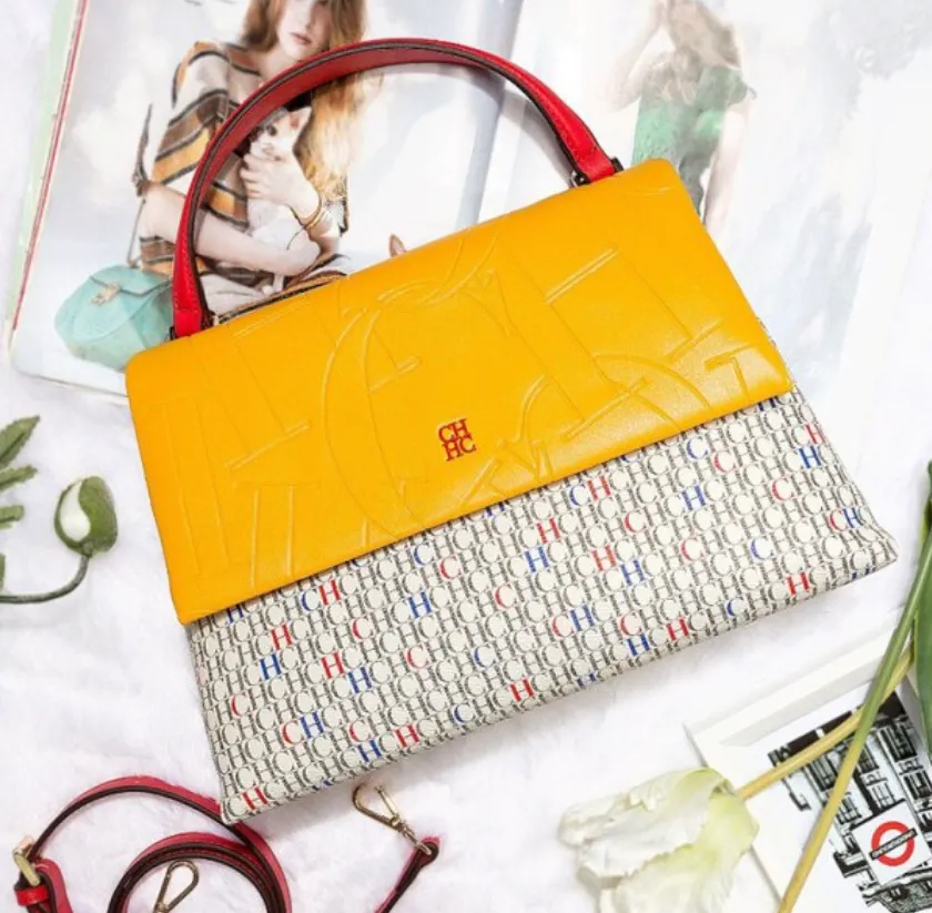 100% Genuine Leather Top-handle Trapeze Bag Luxury Brand Designer Purses