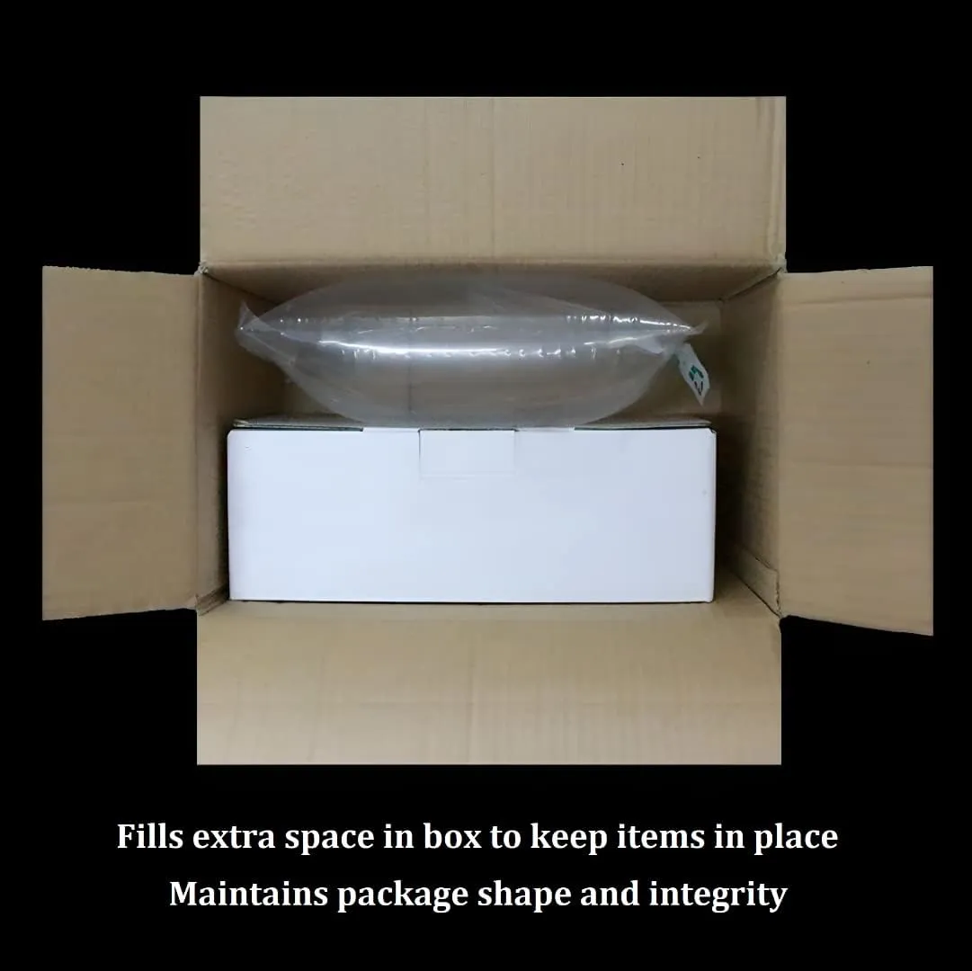 100 Pack BZQZDAI 5.9"x9.8" Clear Plastic Inflatable Air Packaging Bags Air Pillows Air Cushions Buffer Bags Void Fill Cushioning for Shipping and Packaging with Hand Pump