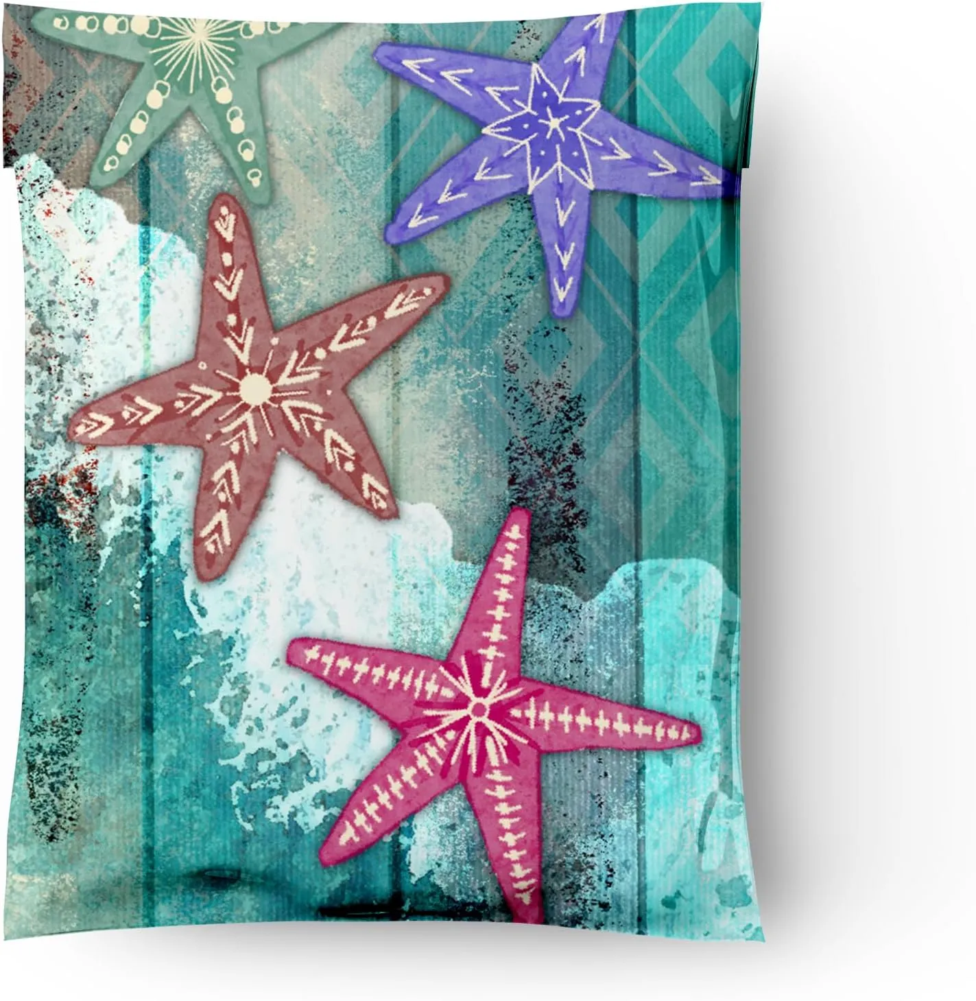 10x13 (100) Starfish Designer Poly Mailers Waterproof Self Sealing Tear Resistant Polymailers Shipping Envelopes Premium Printed Bags For Small Businesses