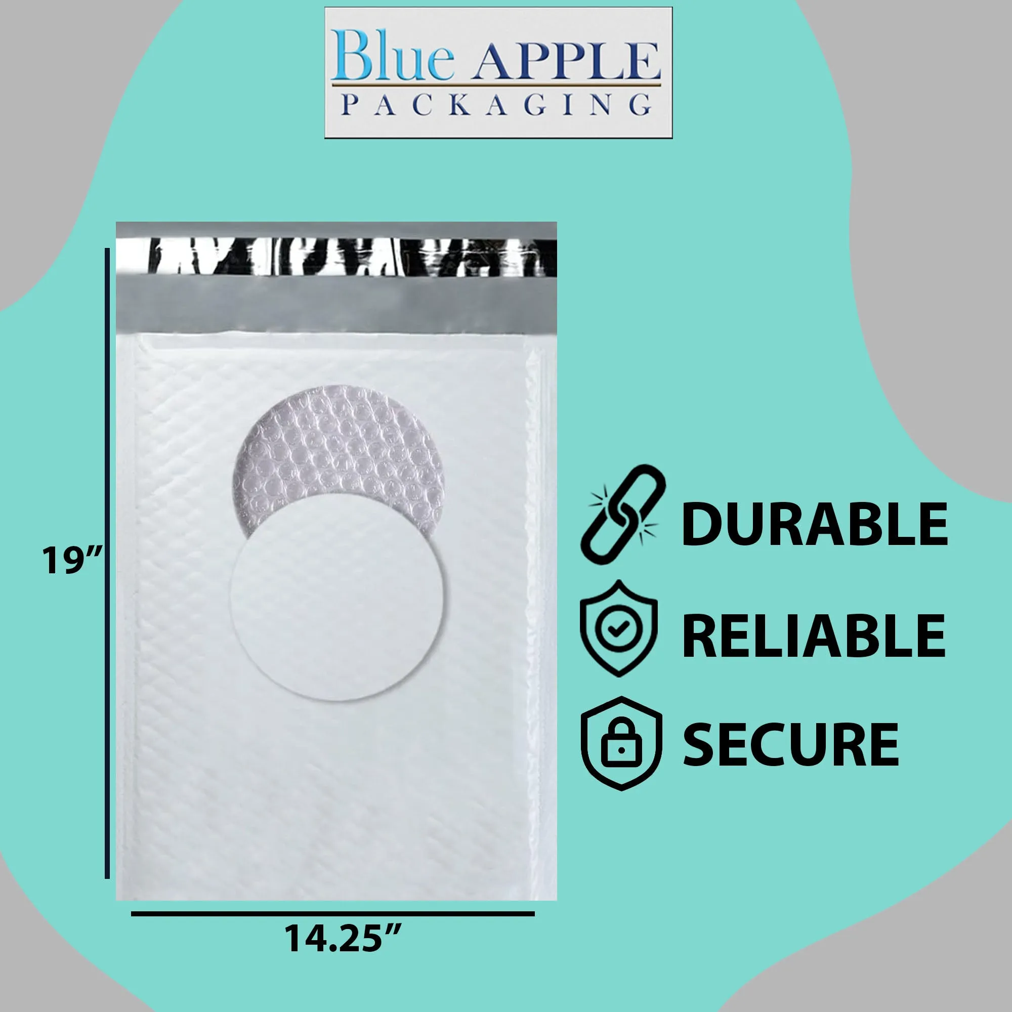 14.25X19 inches Poly Bubble Mailers #7 Self Sealing Padded Envelopes
