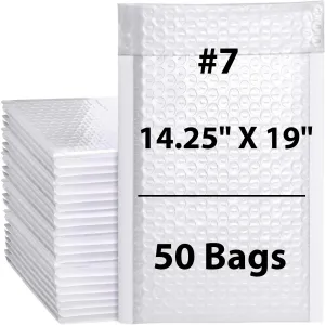 14.25X19 inches Poly Bubble Mailers #7 Self Sealing Padded Envelopes