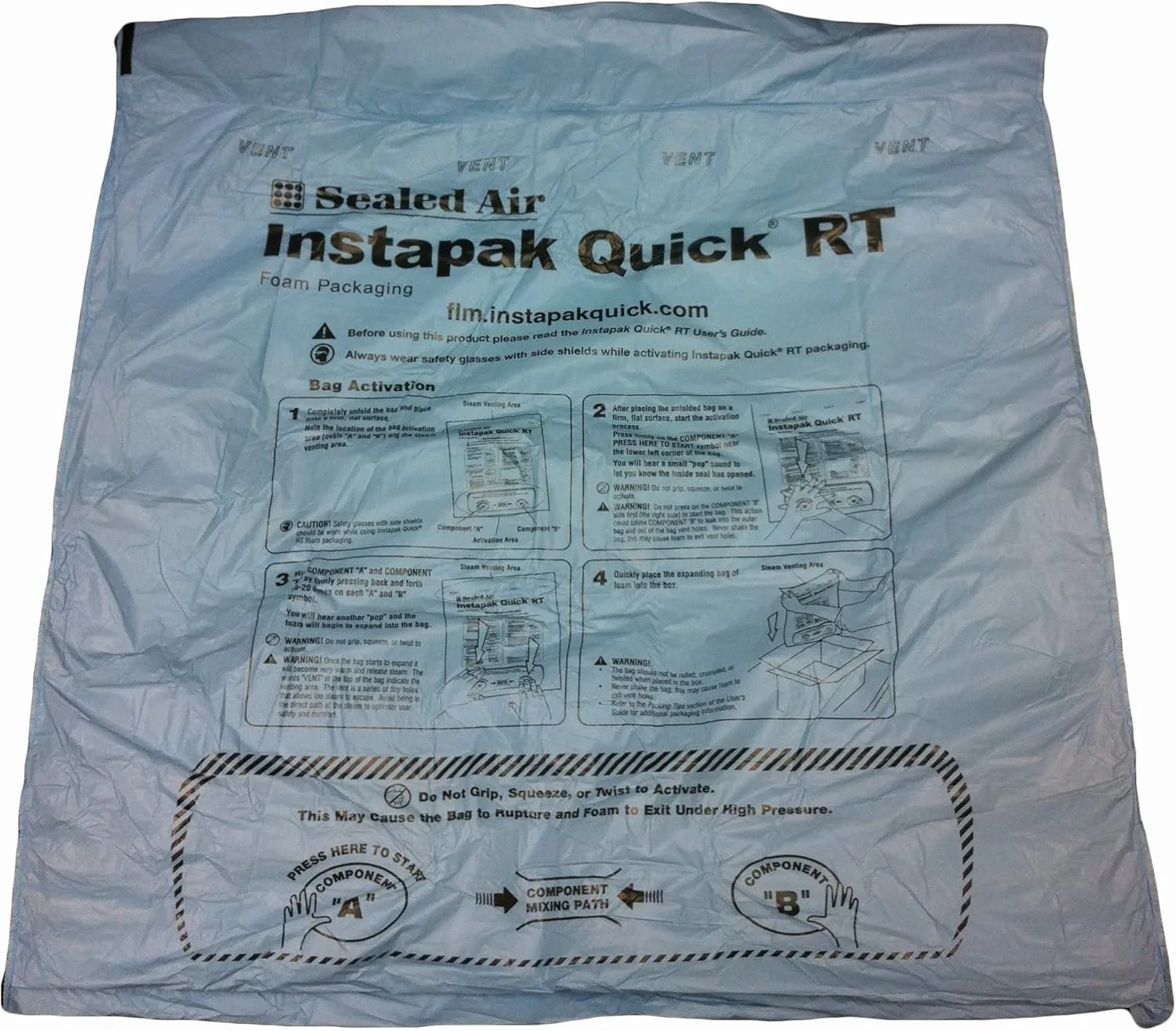 18 x 24 Inches #60 Instapak Quick Room Temperature Bags, 30 Bags (V-11233)