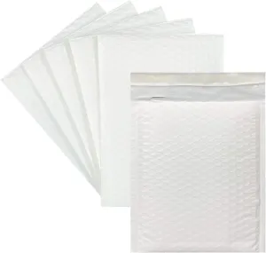 25pcs 10x13 Inch Poly Bubble Mailers Padded Envelopes Bubble Lined Poly Mailer Self SeaL Bubble Envelopes Bags（White）for Shipping, Mailing, Packing