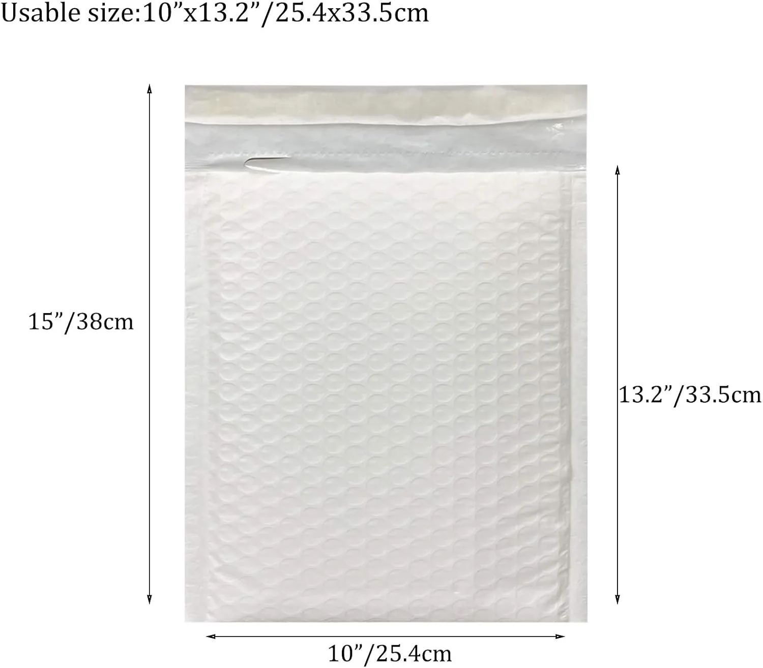 25pcs 10x13 Inch Poly Bubble Mailers Padded Envelopes Bubble Lined Poly Mailer Self SeaL Bubble Envelopes Bags（White）for Shipping, Mailing, Packing