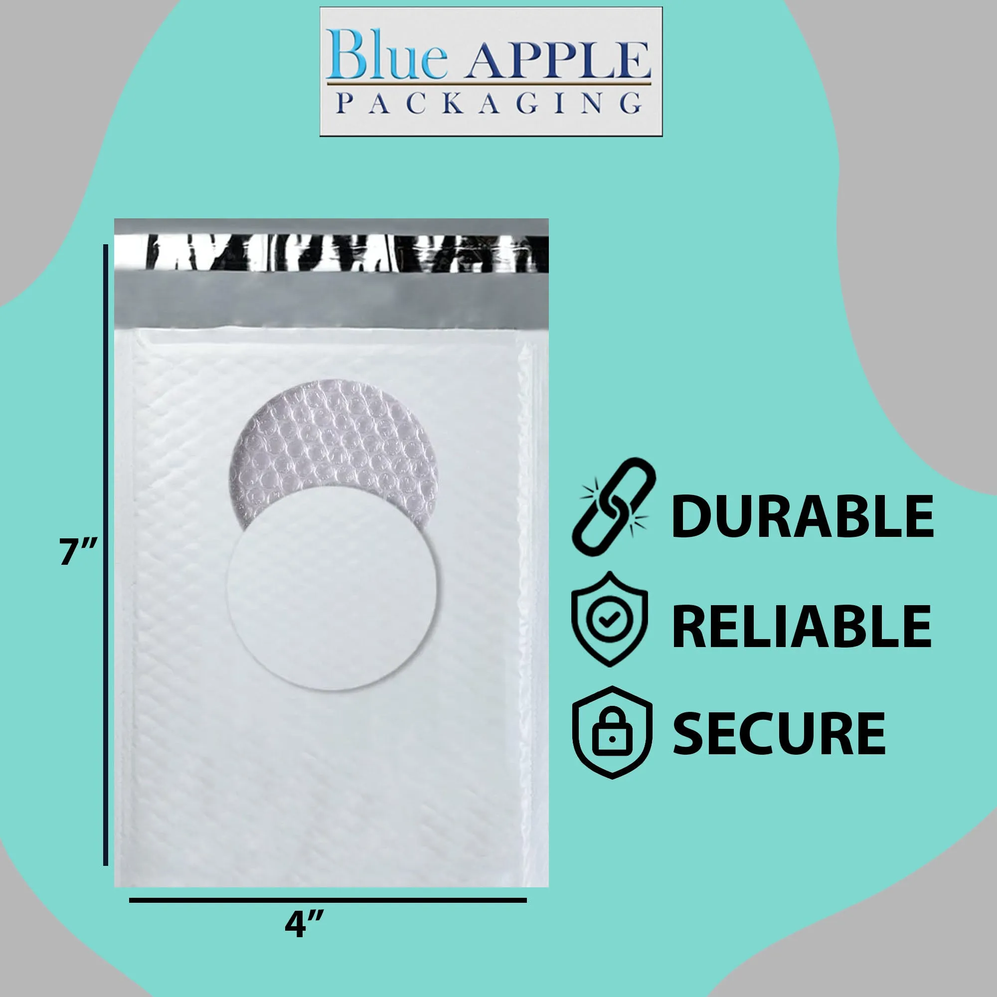 4X7 inches Poly Bubble Mailers #000 Self Sealing Padded Envelopes