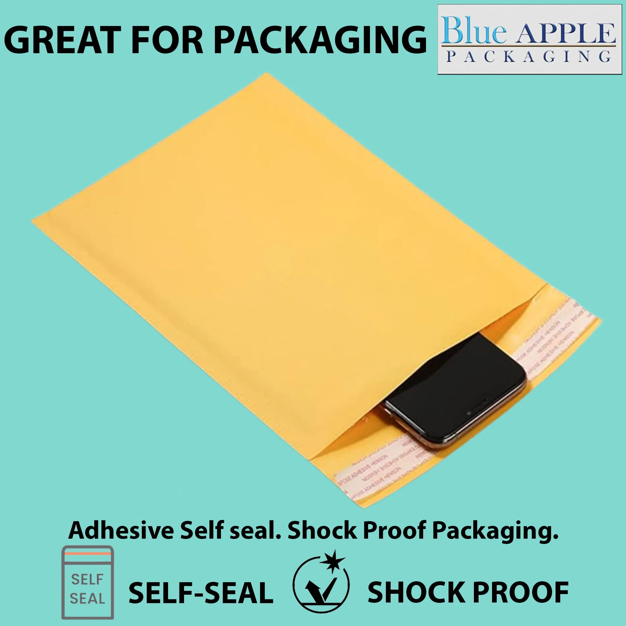 7.25X12 inches Kraft Bubble Mailer #1 Shipping Envelopes