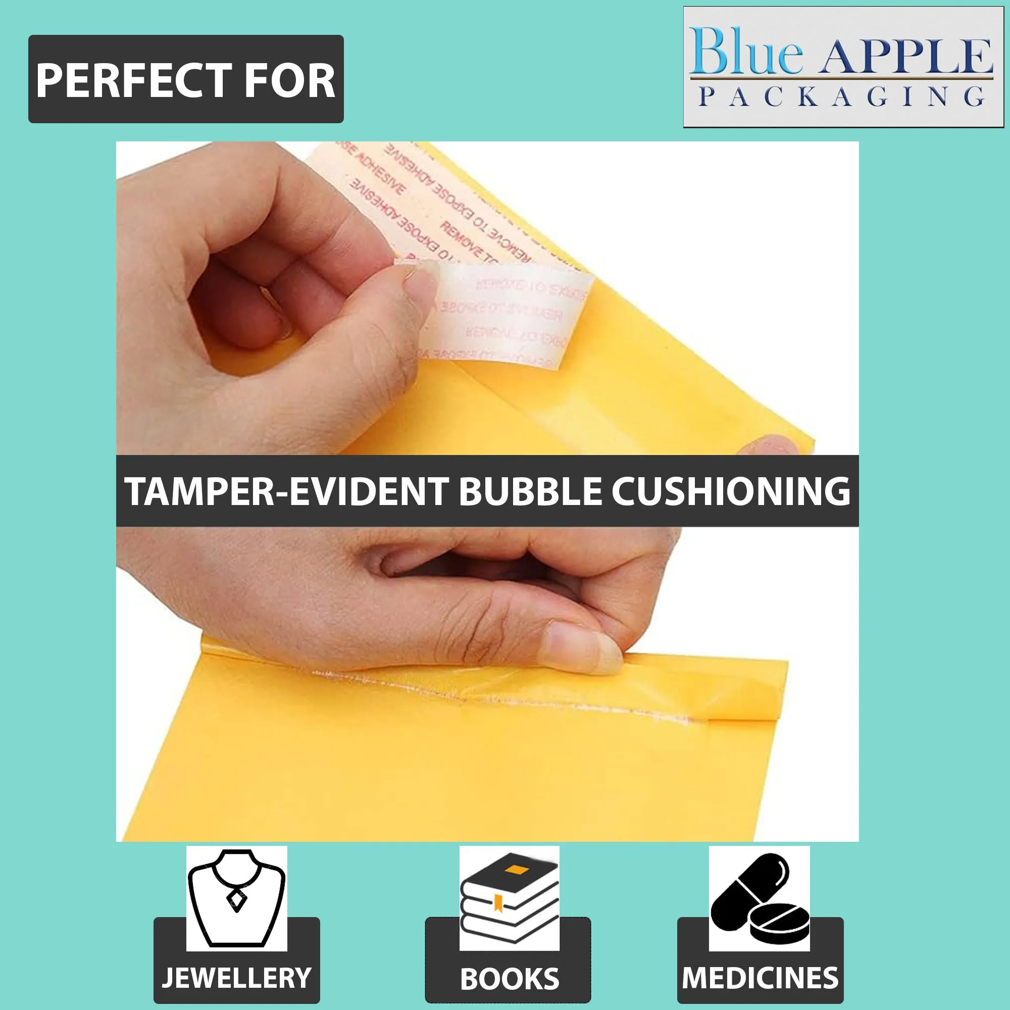 7.25X12 inches Kraft Bubble Mailer #1 Shipping Envelopes