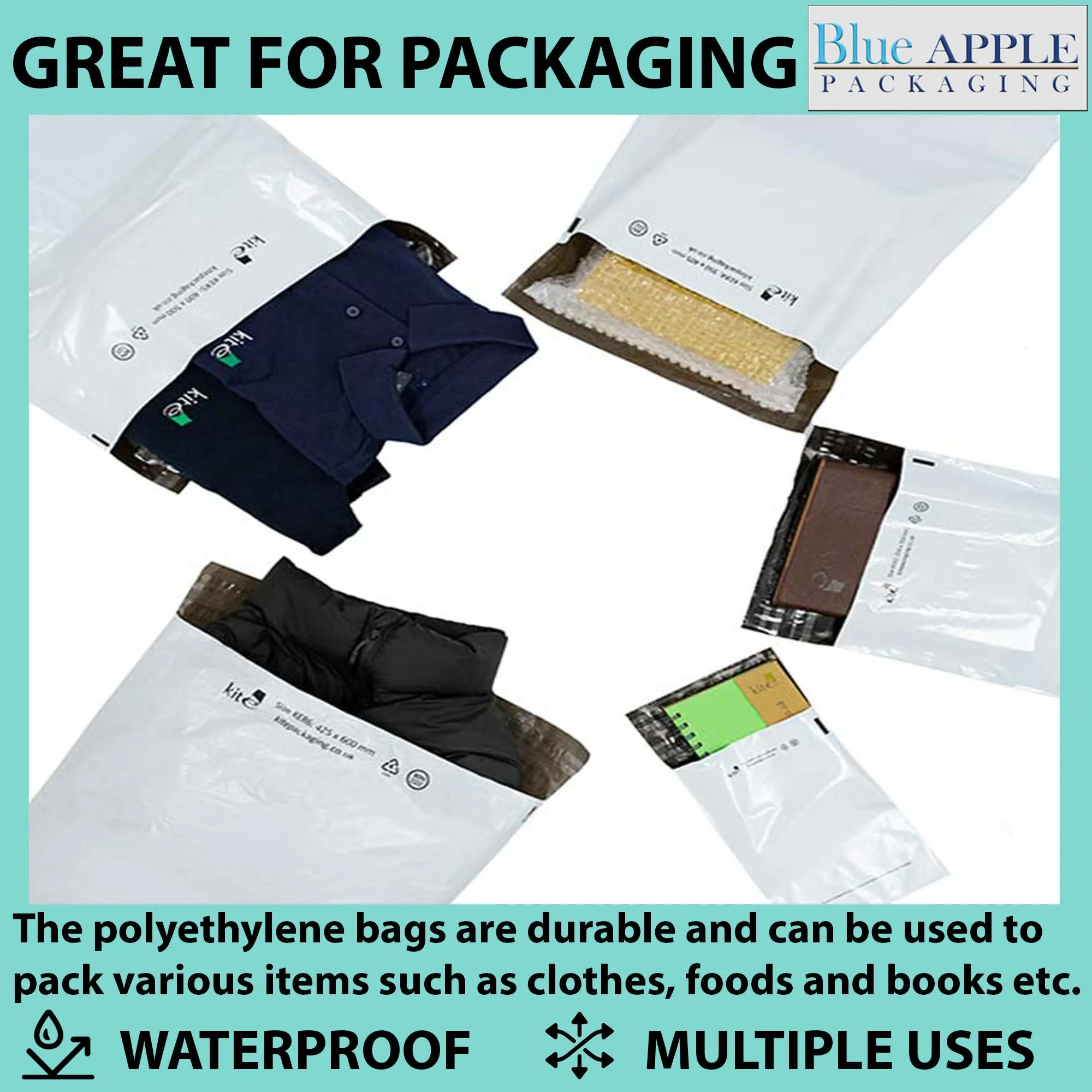 7.5X10.5 Inches Poly Mailers LDPE #2 Shipping Envelopes