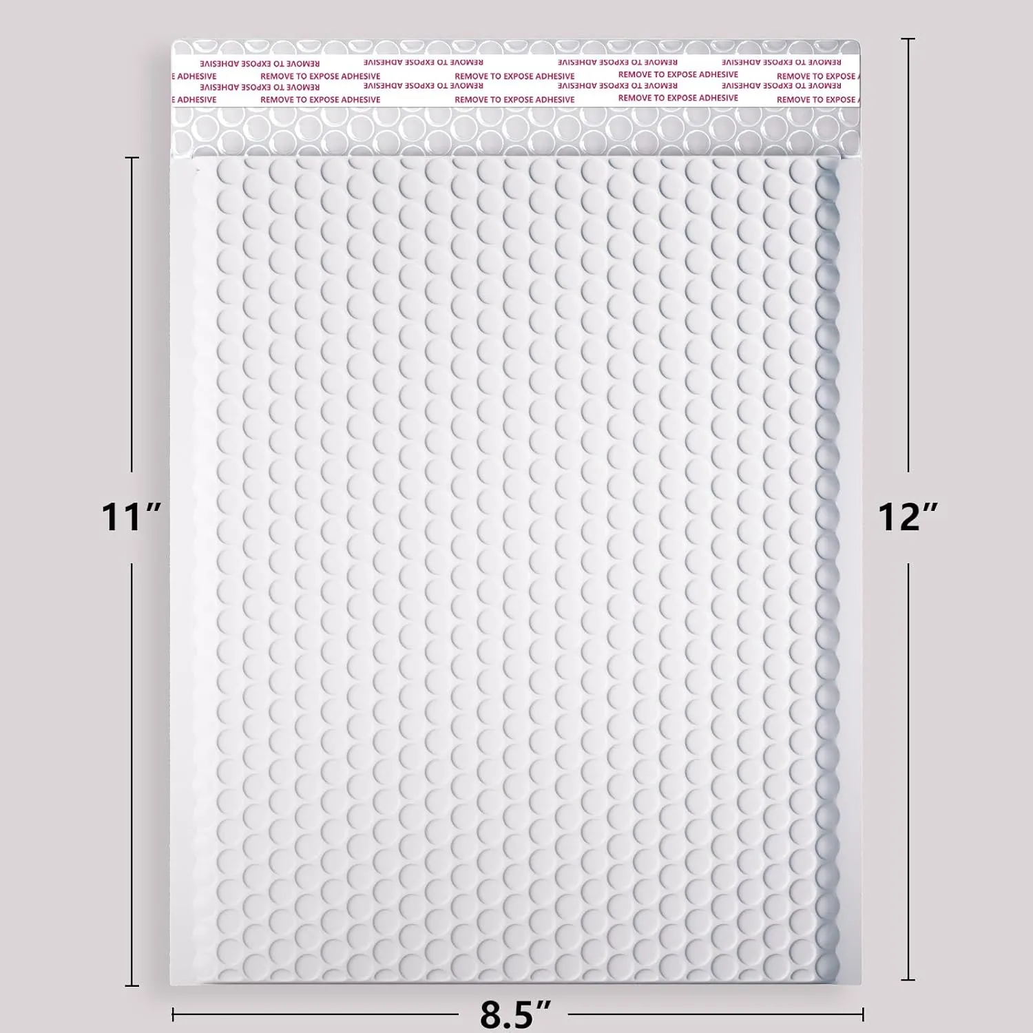 8.5 x 11 Inch Bubble Mailer 40 Pack, Waterproof Padded Envelopes with Strong Self-Seal Adhesive, Cushioning Shipping Bags with Bright Color for Small Business - White
