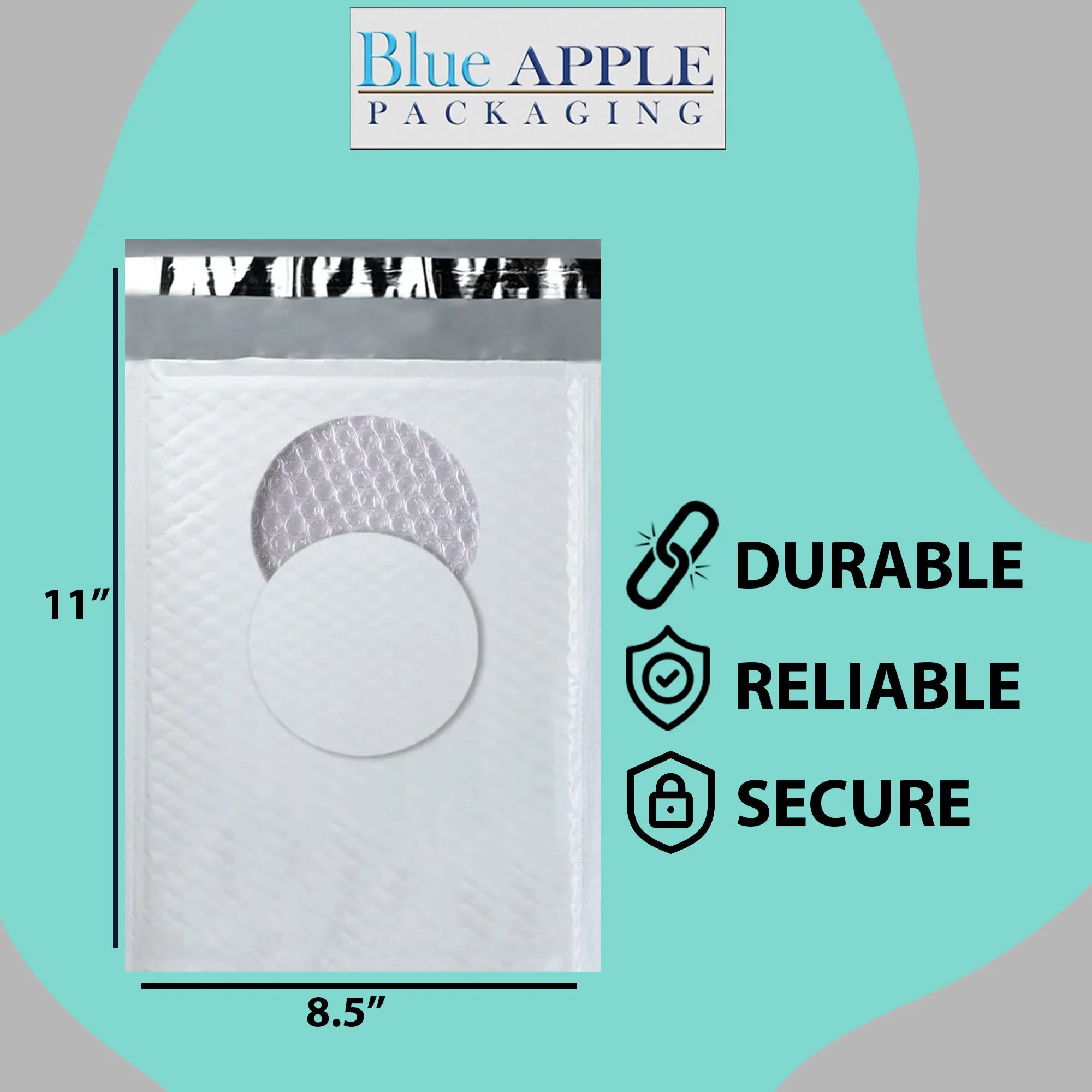 8.5X11 inches Poly Bubble Mailers #2 Self Sealing Padded Envelopes