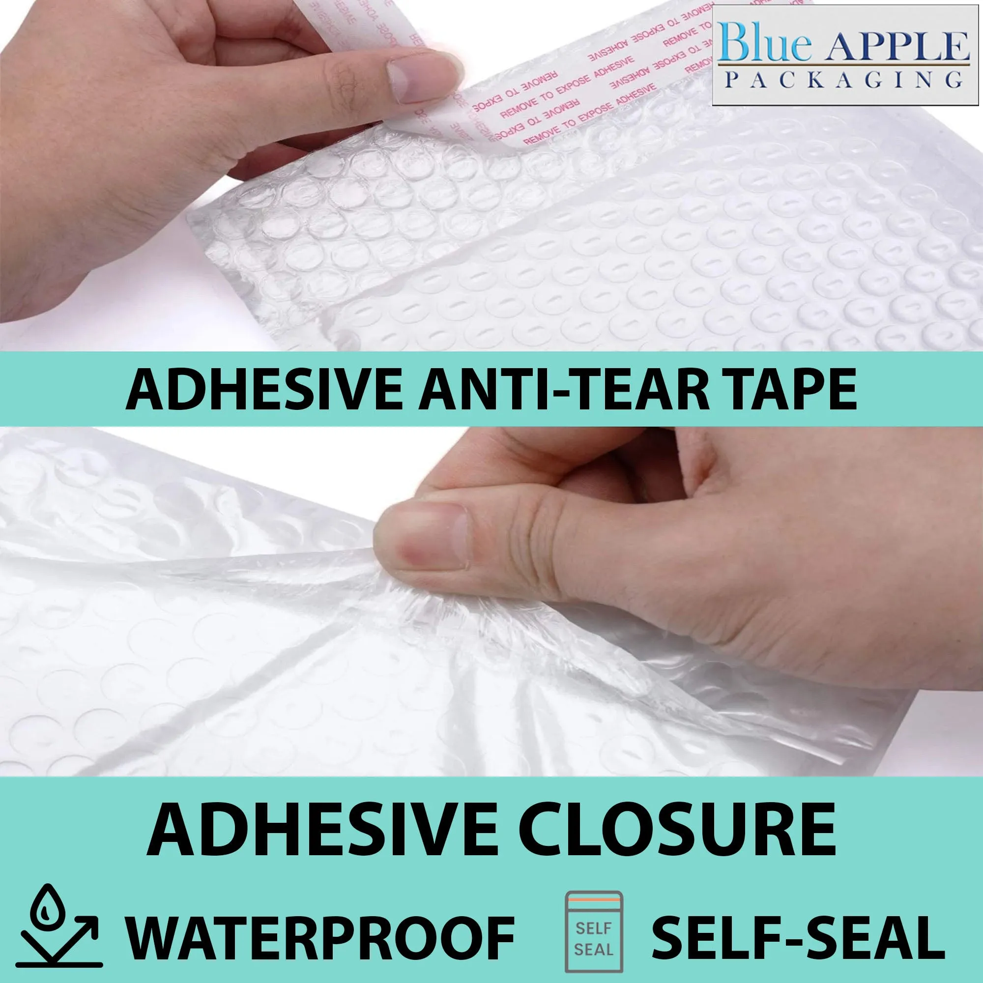 8.5X11 inches Poly Bubble Mailers #2 Self Sealing Padded Envelopes