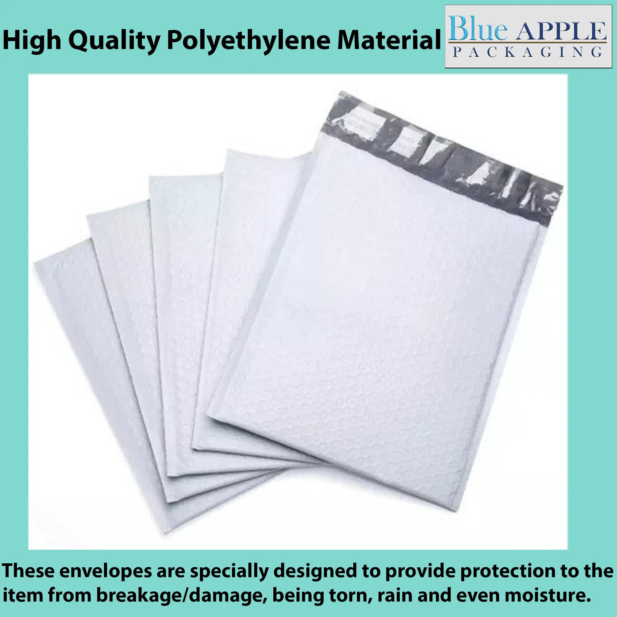 8.5X13.5 inches Poly Bubble Mailers #3 Self Sealing Padded Envelopes