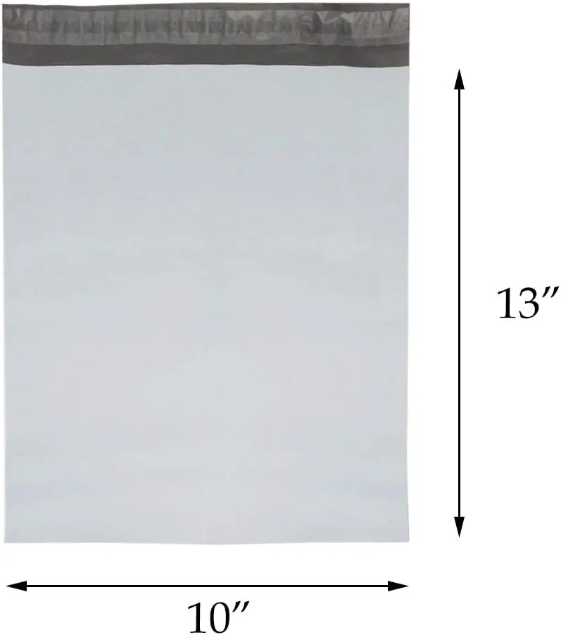 9527 Product Poly Mailers Envelopes Shipping Bags Self Sealing,100 Bags,10x13 inches,2.5 Mil (White)