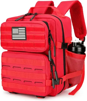 9L Tactical Assault Backpack Gym Pack Hiking Travel Camping Backpack（Red）