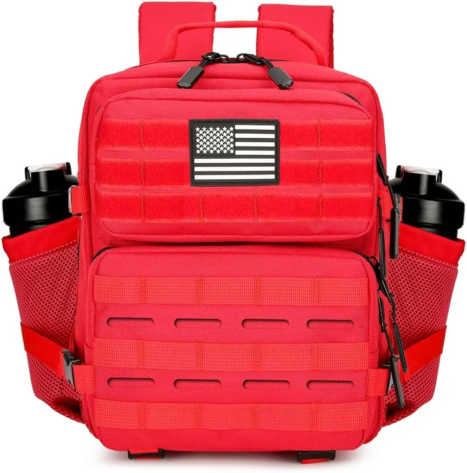 9L Tactical Assault Backpack Gym Pack Hiking Travel Camping Backpack（Red）
