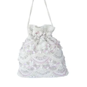 Adora By Ankita White Sirena Bucket Bag