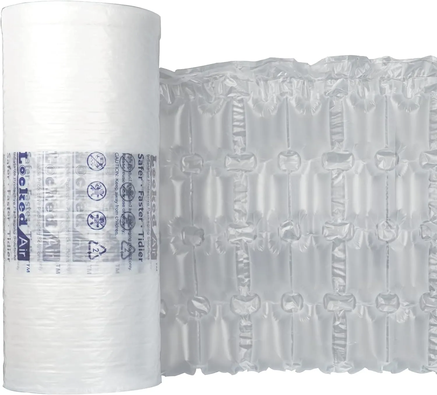 Air Cushion Film 1476 Feet Box Void Filler Air Pillow Roll, 15.75'' X 11'' Large Wide Packing Pillows for Shipping, Air Bubble Bags Packaging Materials for Fragile Items, Used on Air Cushion Machine