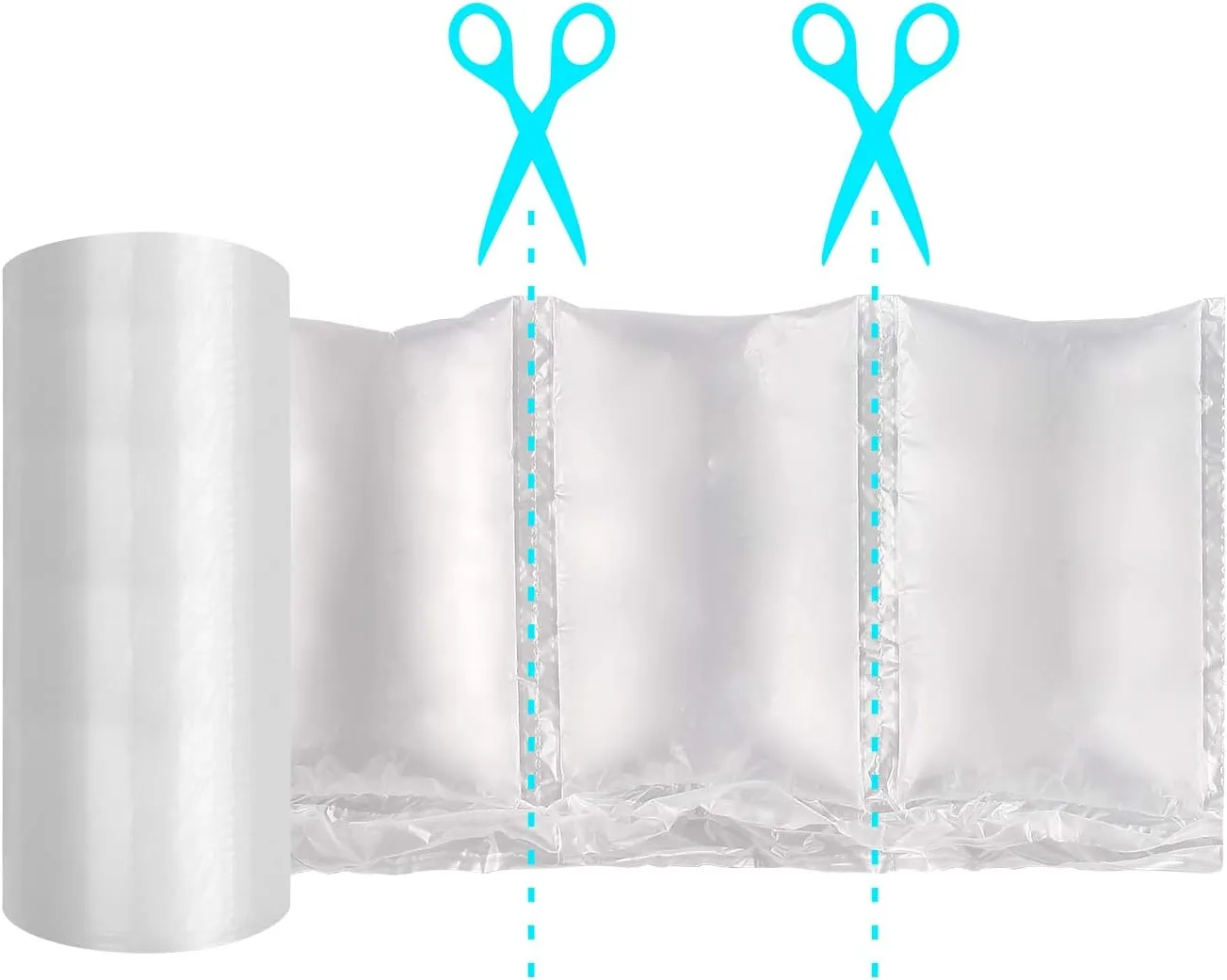 Air Cushion Film 72002 Air Pillows Air Bubble Bags Wrap Packing Roll, 1 Roll 200mm X 100mm X 200m X 0.02mm Air Cushion Films ONLY Compatible with JZBRAIN Air Cushion Machine (2 Rolls)