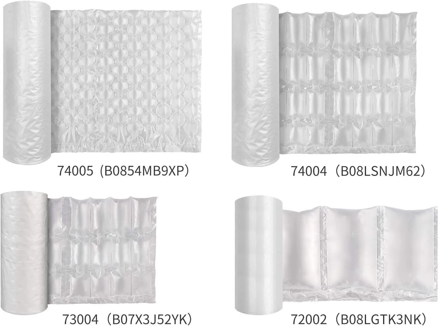Air Cushion Film 72002 Air Pillows Air Bubble Bags Wrap Packing Roll, 1 Roll 200mm X 100mm X 200m X 0.02mm Air Cushion Films ONLY Compatible with JZBRAIN Air Cushion Machine (2 Rolls)