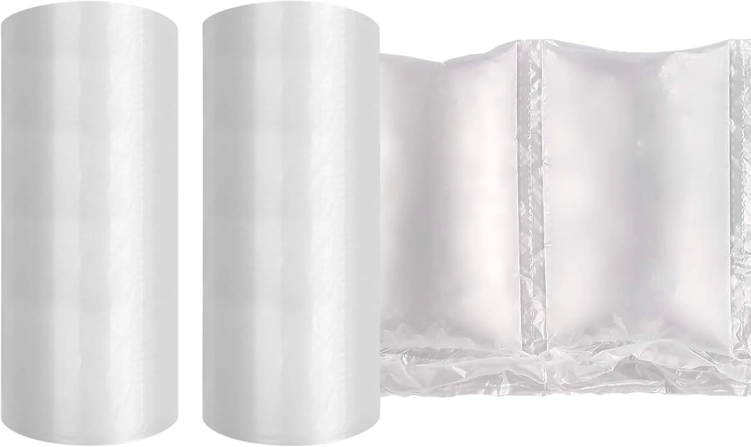 Air Cushion Film 72002 Air Pillows Air Bubble Bags Wrap Packing Roll, 1 Roll 200mm X 100mm X 200m X 0.02mm Air Cushion Films ONLY Compatible with JZBRAIN Air Cushion Machine (2 Rolls)