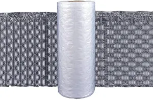 Air Cushion Film, 985Ft Air Bubble Bags Packing Roll,15.8" x 12.6" (400mm x 320mm) Compatible with Air Cushion Machine