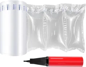 Air Pillows for Shipping with Pump, 400 Count Size 3.54"x 7.87" Packaging Air Bags,Box Filler and PackingMaterial. Alternative toPacking Peanuts,Cushionincand Purse Stuffers