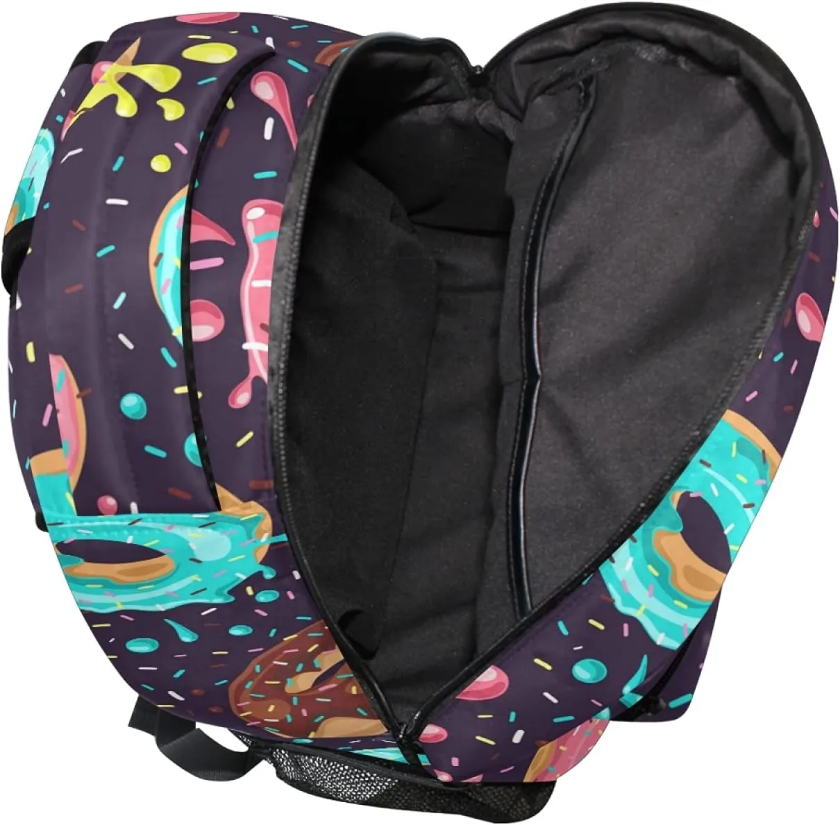 ALAZA Macaron Donuts School Bag Travel Knapsack Bags for Primary Junior High School