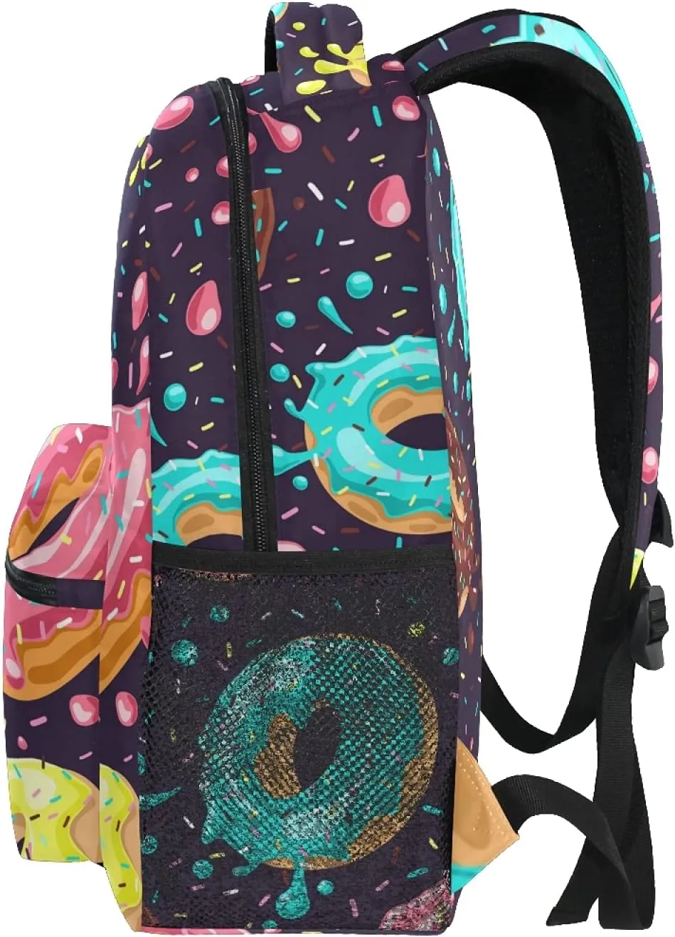 ALAZA Macaron Donuts School Bag Travel Knapsack Bags for Primary Junior High School
