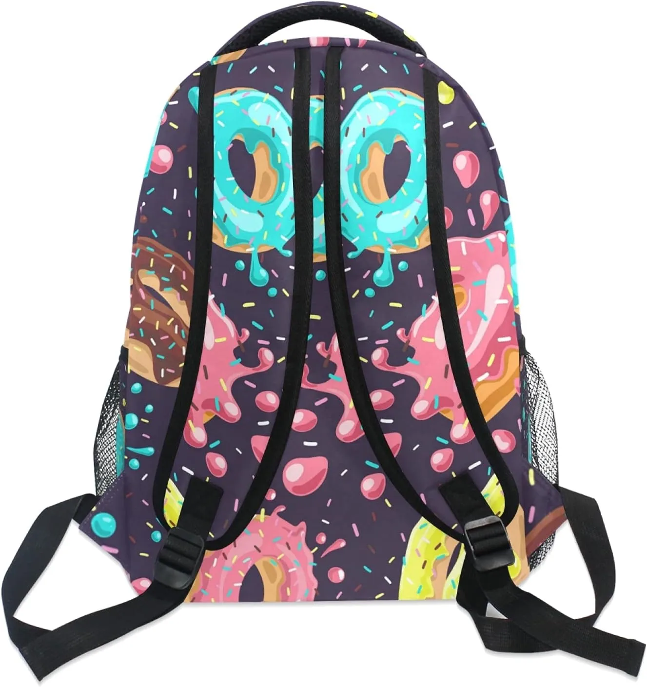 ALAZA Macaron Donuts School Bag Travel Knapsack Bags for Primary Junior High School