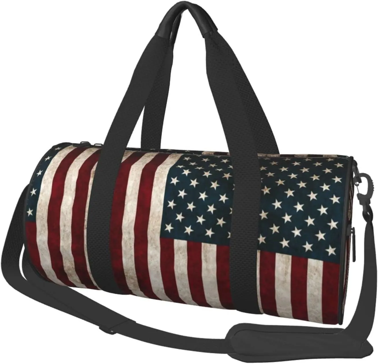 American Flag Duffel Tote for Men and Women Backpacking Travel and Storage Shoulder Bag