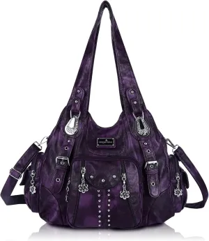 Angel Kiss Purses for Women Soft PU Leather Large Hobo Bags for Women Shoulder Bag