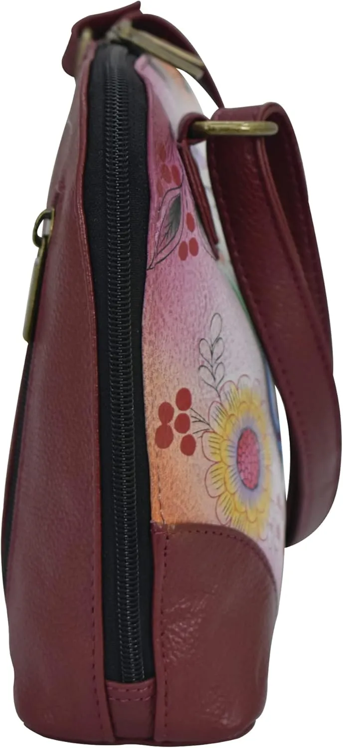 Anna by Anuschka Leather Small Multi Compartment Zip-Around Organizer