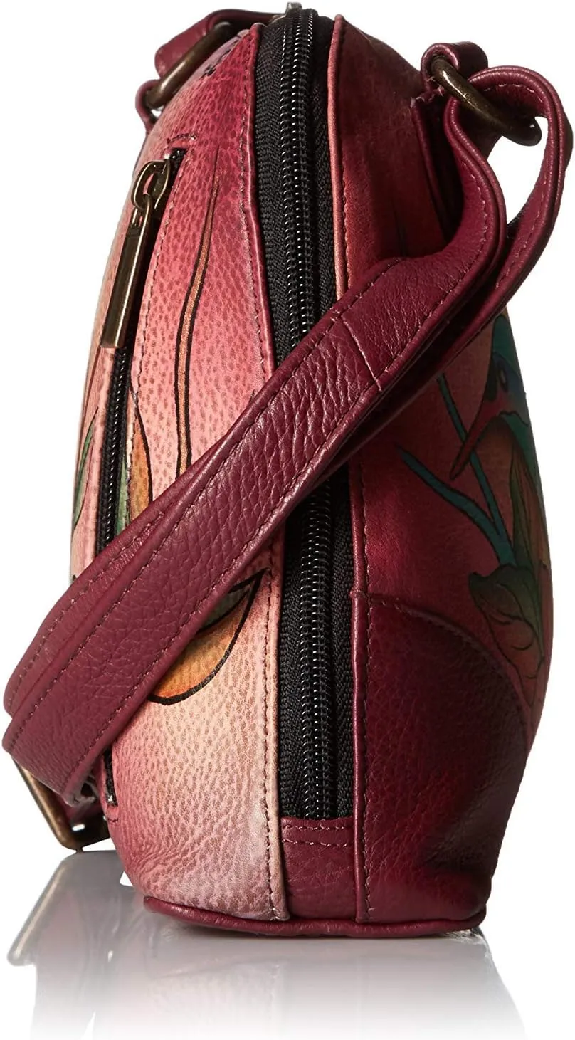 Anna by Anuschka Leather Small Multi Compartment Zip-Around Organizer