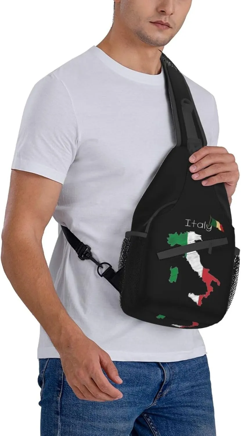 ASYG France Sling Bag France Flag Crossbody Chest Daypack Casual Backpack Shoulder Bag Hiking Bag Franch Bag