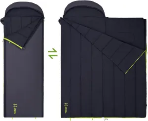 ATEPA Duck Down Sleeping Bag/Blanket for Backpacking, Ultralight Lightweight Rectangular Warm Weather Summer Compact Waterproof Portable Sleeping Bag for Adult, Youth, Hiking