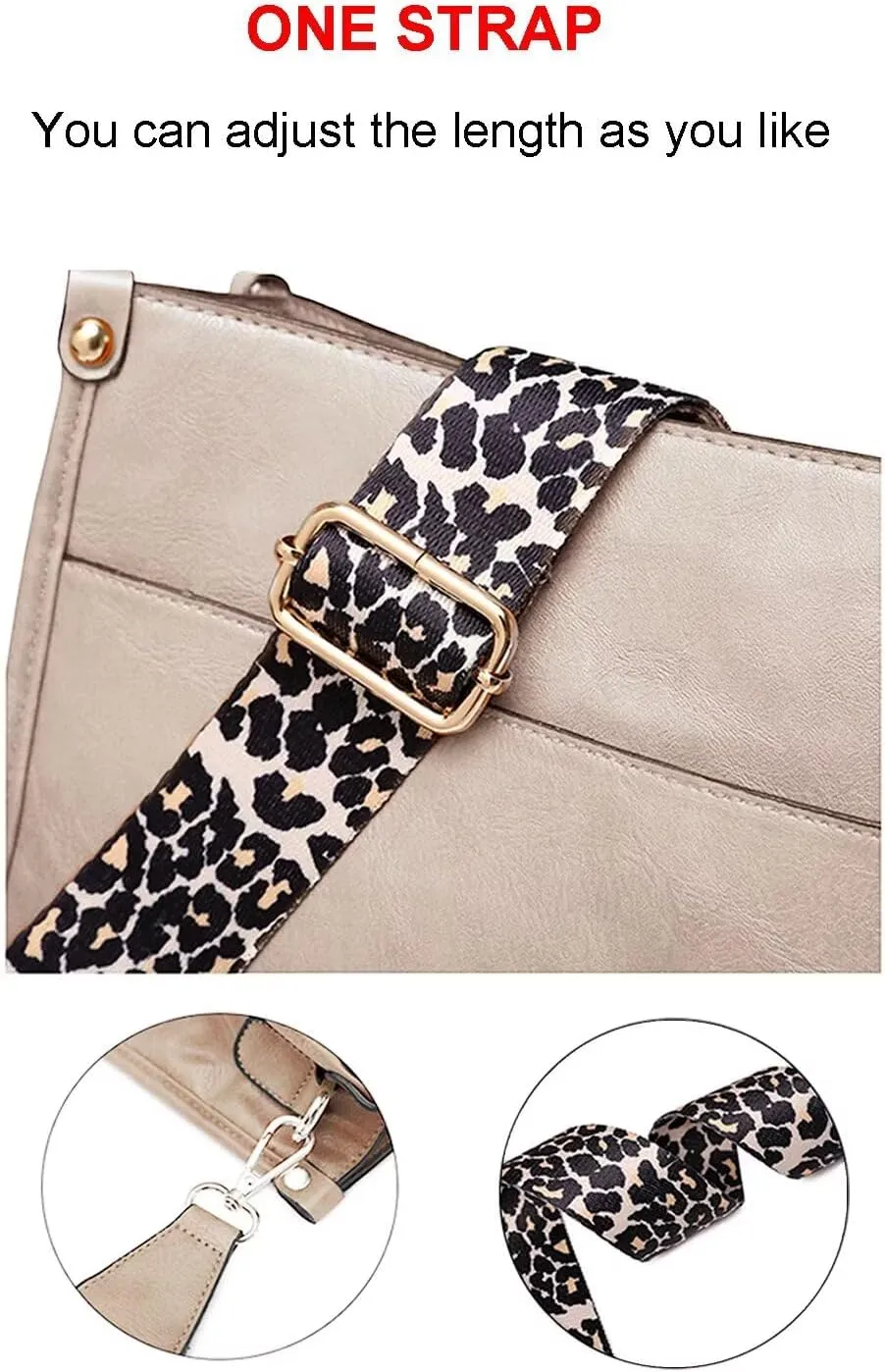 AUYOCO Vegan Leather Crossbody Bags for Women, Crossbody Purse with Guitar Strap Zipped Pockets Handbag Shoulder Bag