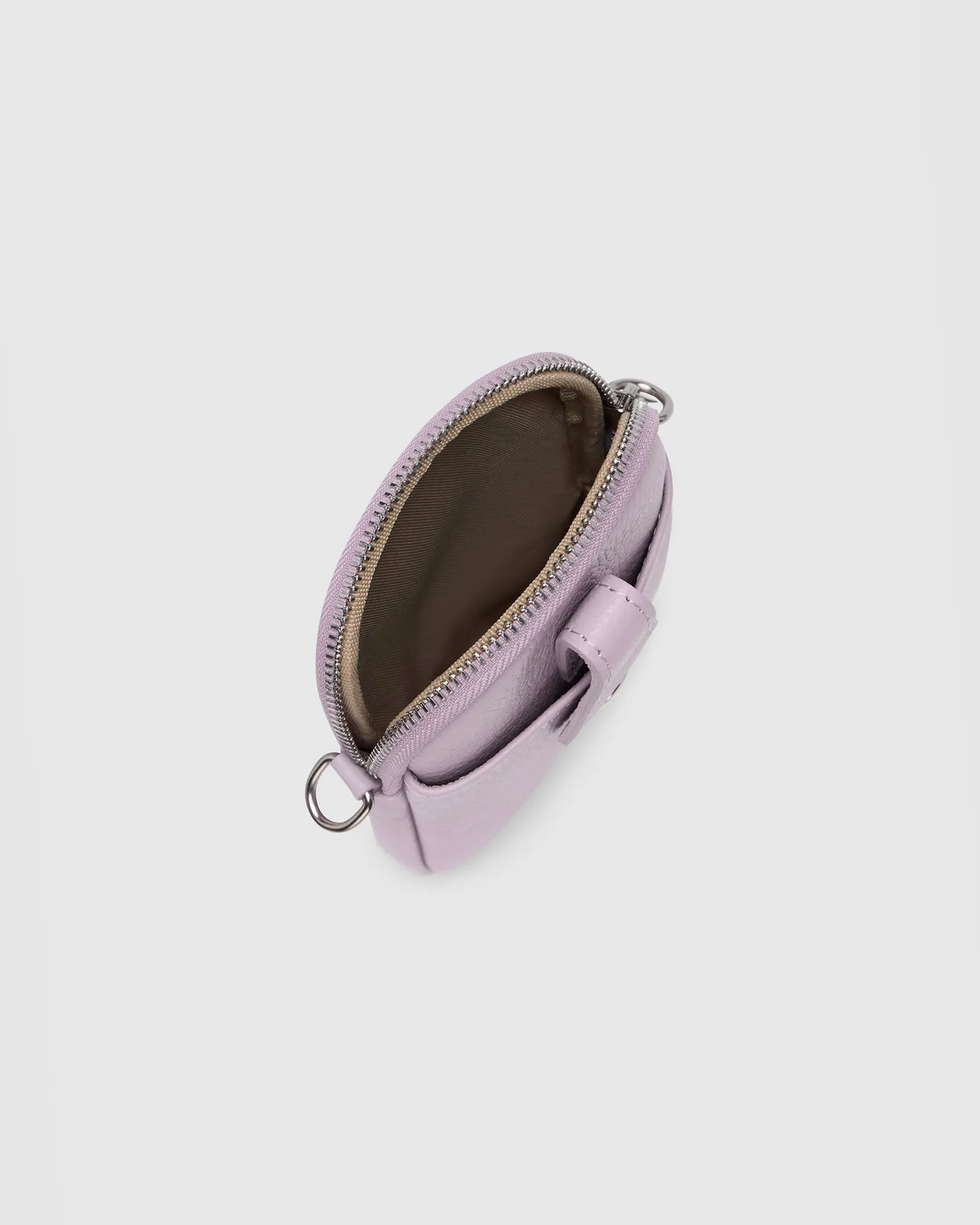 Ava Lavander Leather Crossbody Bag