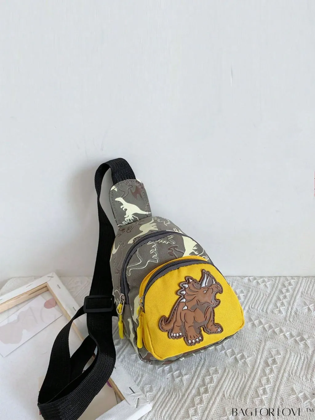 BagForLove - Adjustable Strap Mini Sling Bag with Cartoon Animal Print