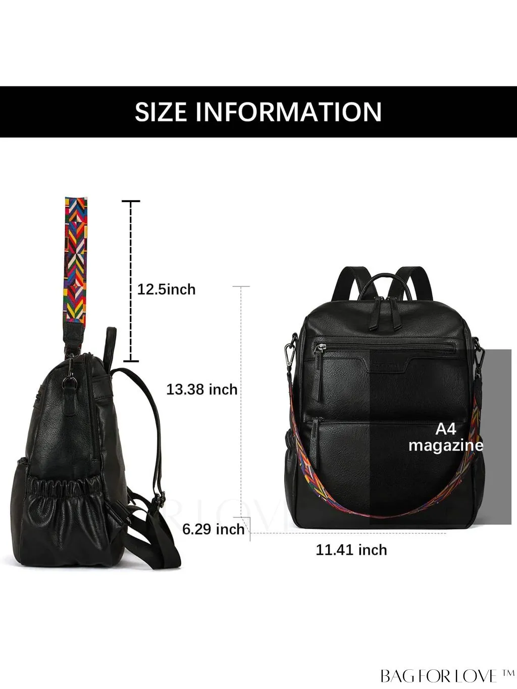 BagForLove - BOSTANTEN Fashion Designer Leather Backpack Purse - Versatile Travel Shoulder Bag for Women