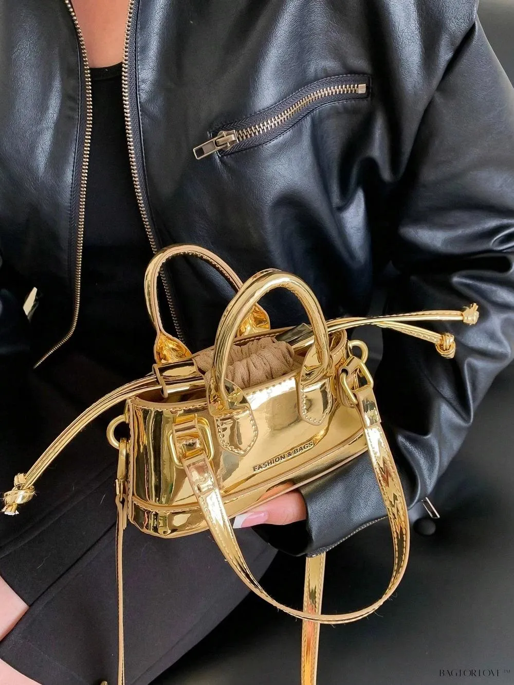 BagForLove - Lady's Little Treasure A Must-Have PU Contrast-Colored Handbag