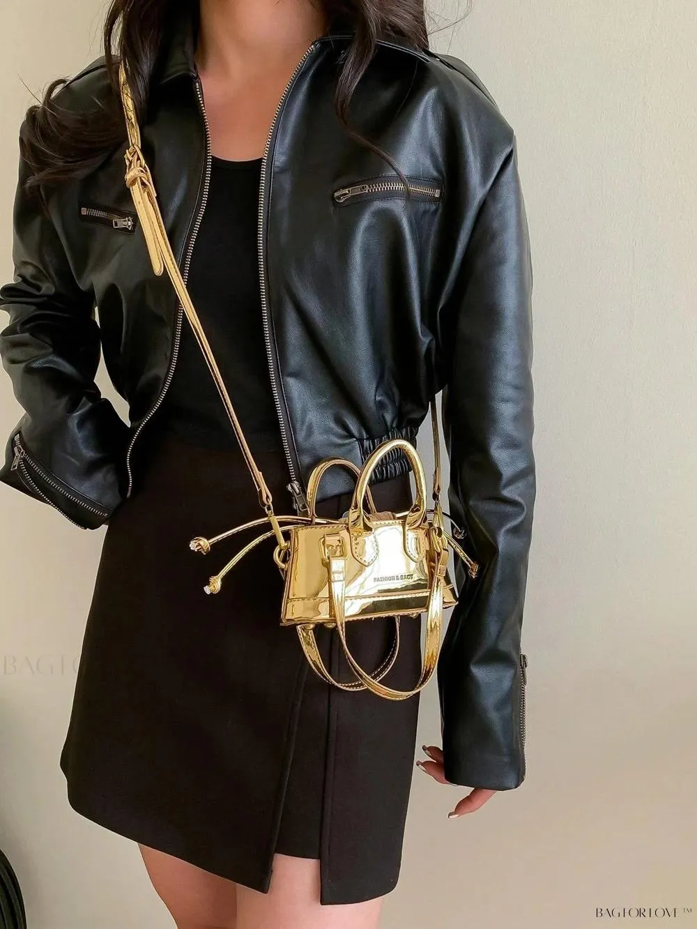 BagForLove - Lady's Little Treasure A Must-Have PU Contrast-Colored Handbag
