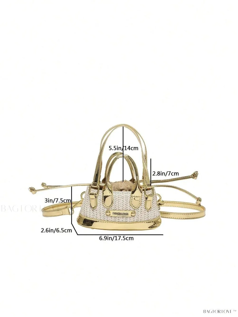 BagForLove - Lady's Little Treasure A Must-Have PU Contrast-Colored Handbag