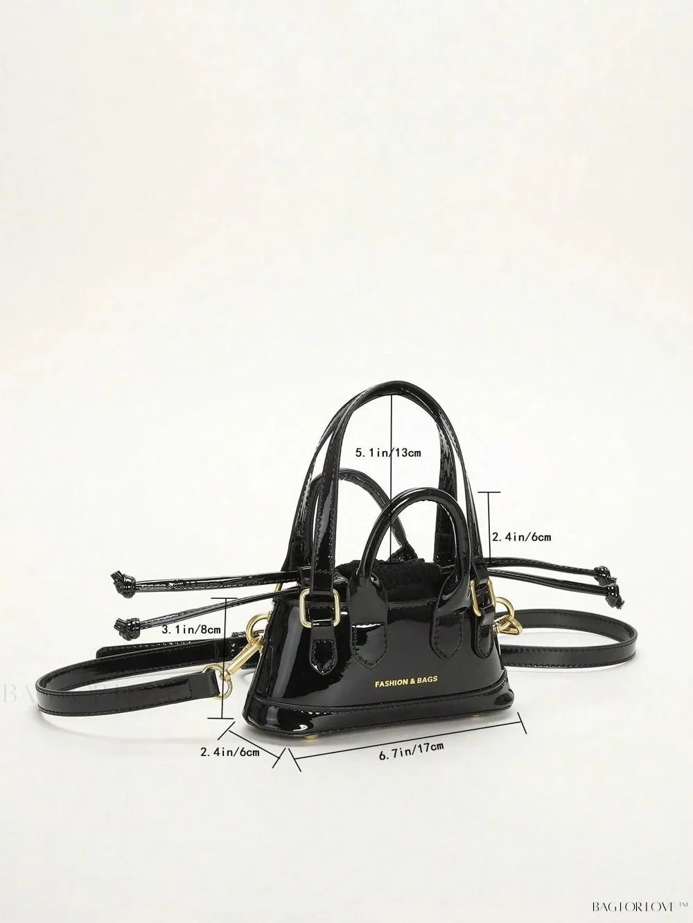 BagForLove - Lady's Little Treasure A Must-Have PU Contrast-Colored Handbag