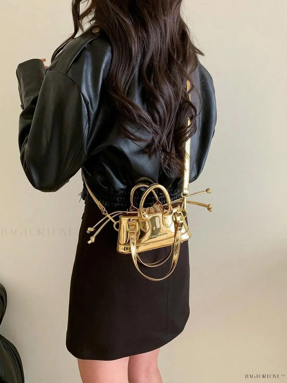 BagForLove - Lady's Little Treasure A Must-Have PU Contrast-Colored Handbag
