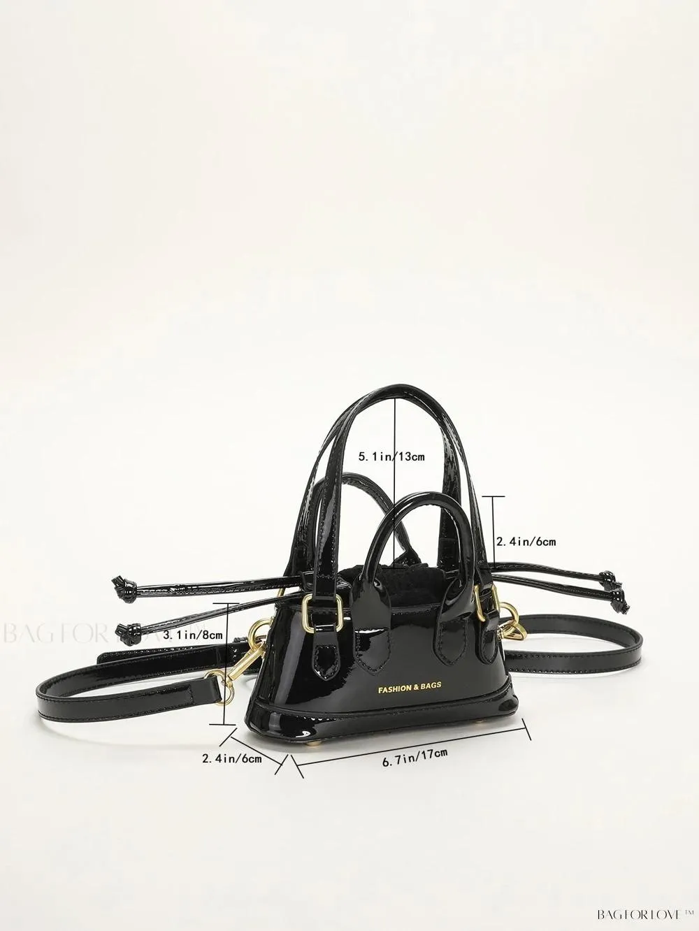 BagForLove - Lady's Little Treasure A Must-Have PU Contrast-Colored Handbag