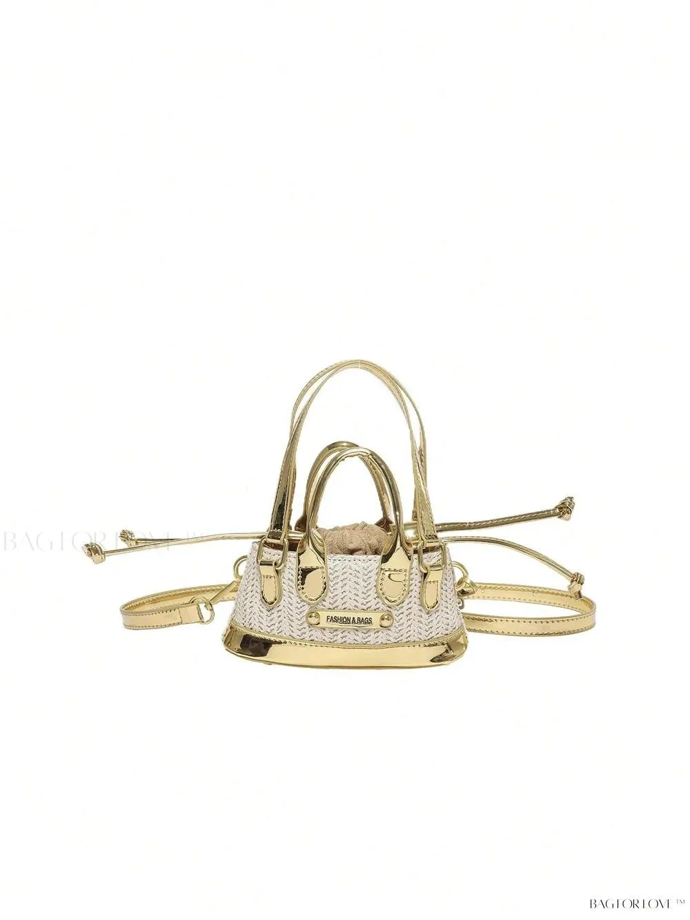 BagForLove - Lady's Little Treasure A Must-Have PU Contrast-Colored Handbag