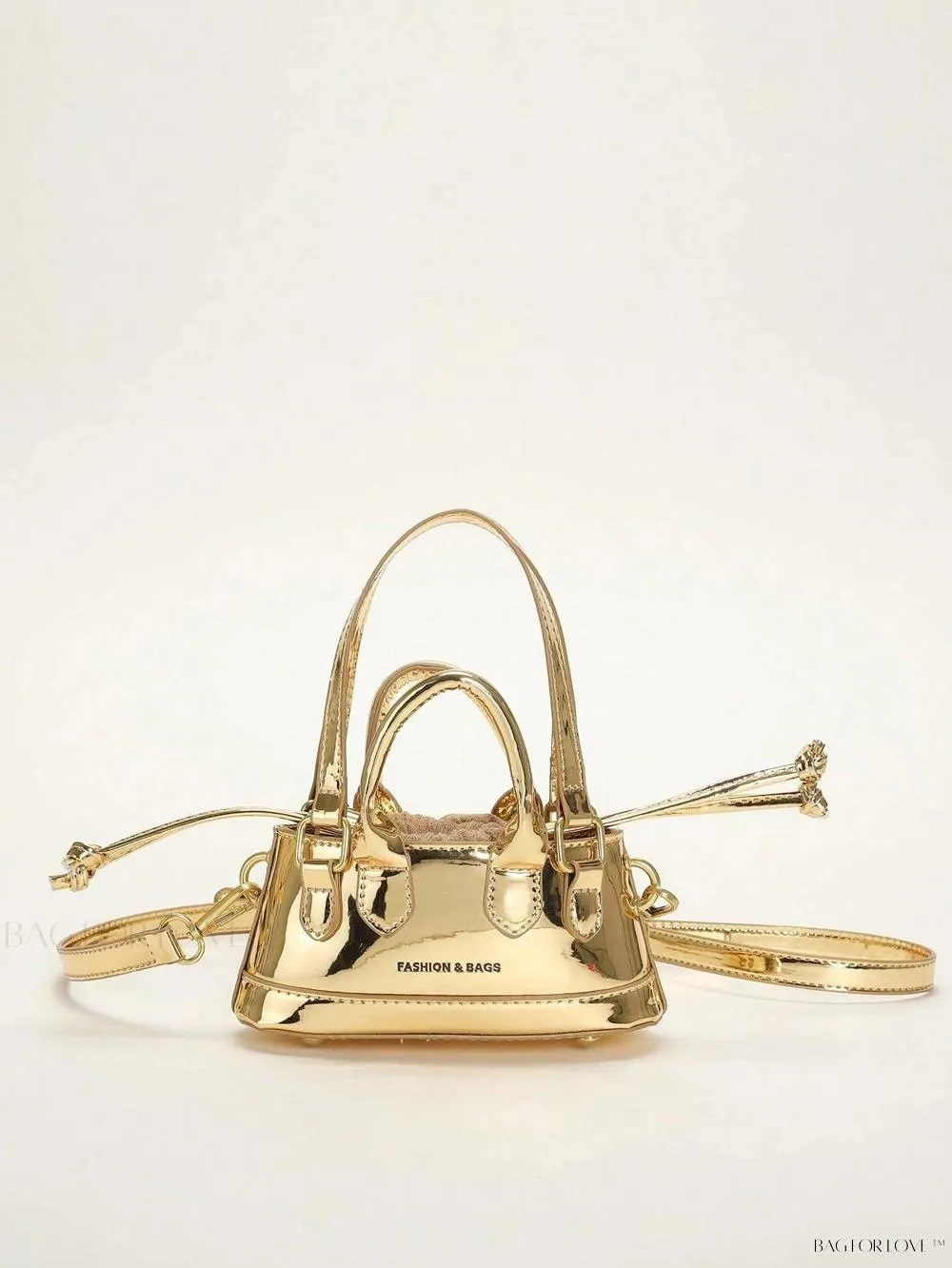 BagForLove - Lady's Little Treasure A Must-Have PU Contrast-Colored Handbag