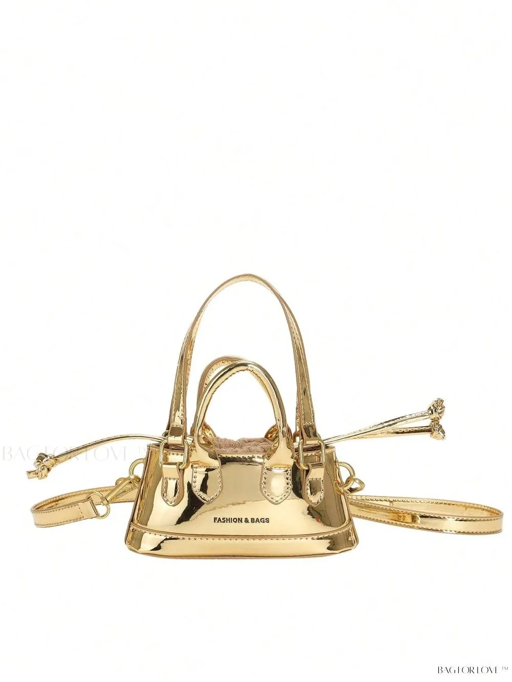 BagForLove - Lady's Little Treasure A Must-Have PU Contrast-Colored Handbag