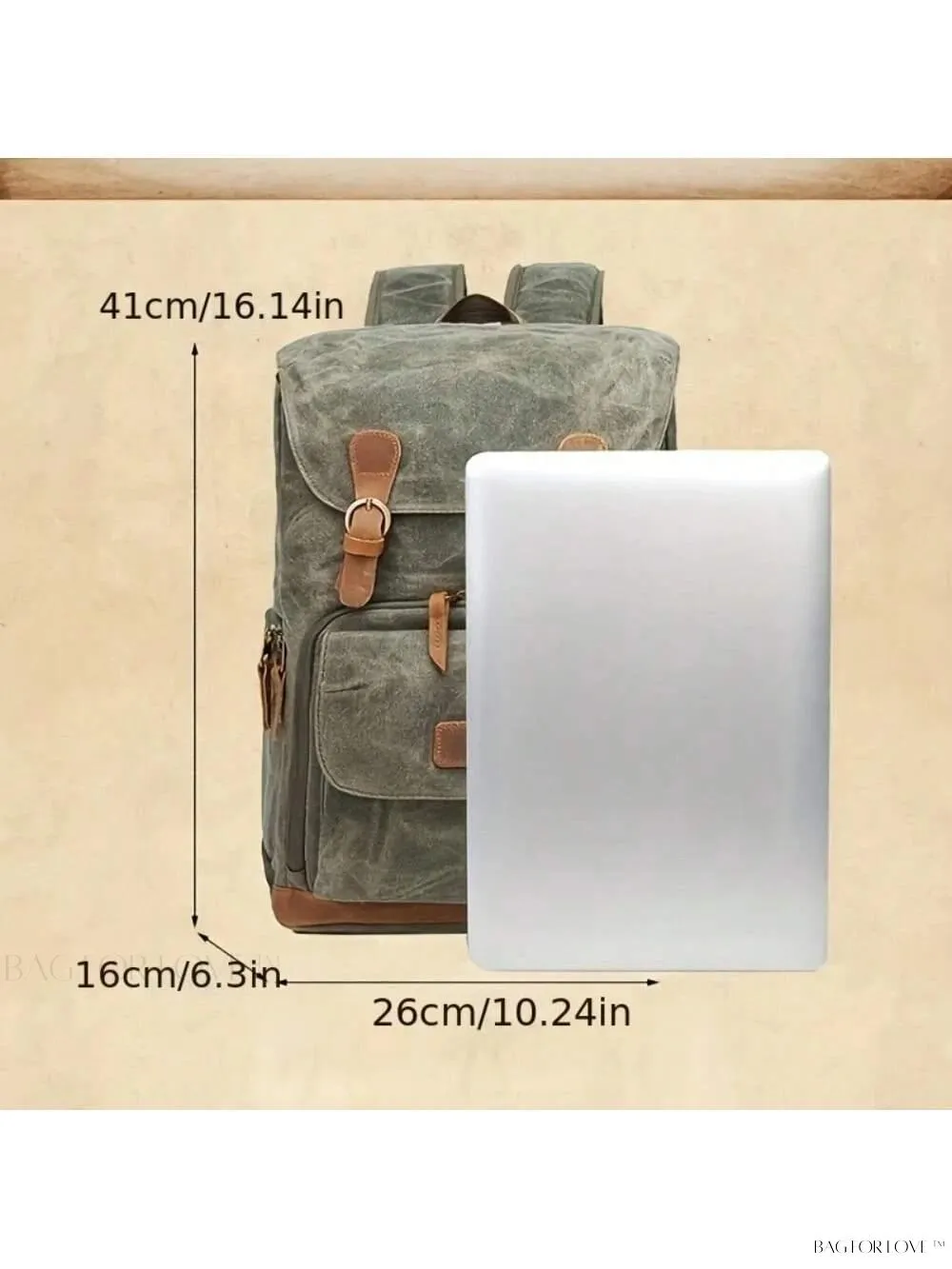 BagForLove - Large Capacity Canvas Backpack for Outdoor Adventures