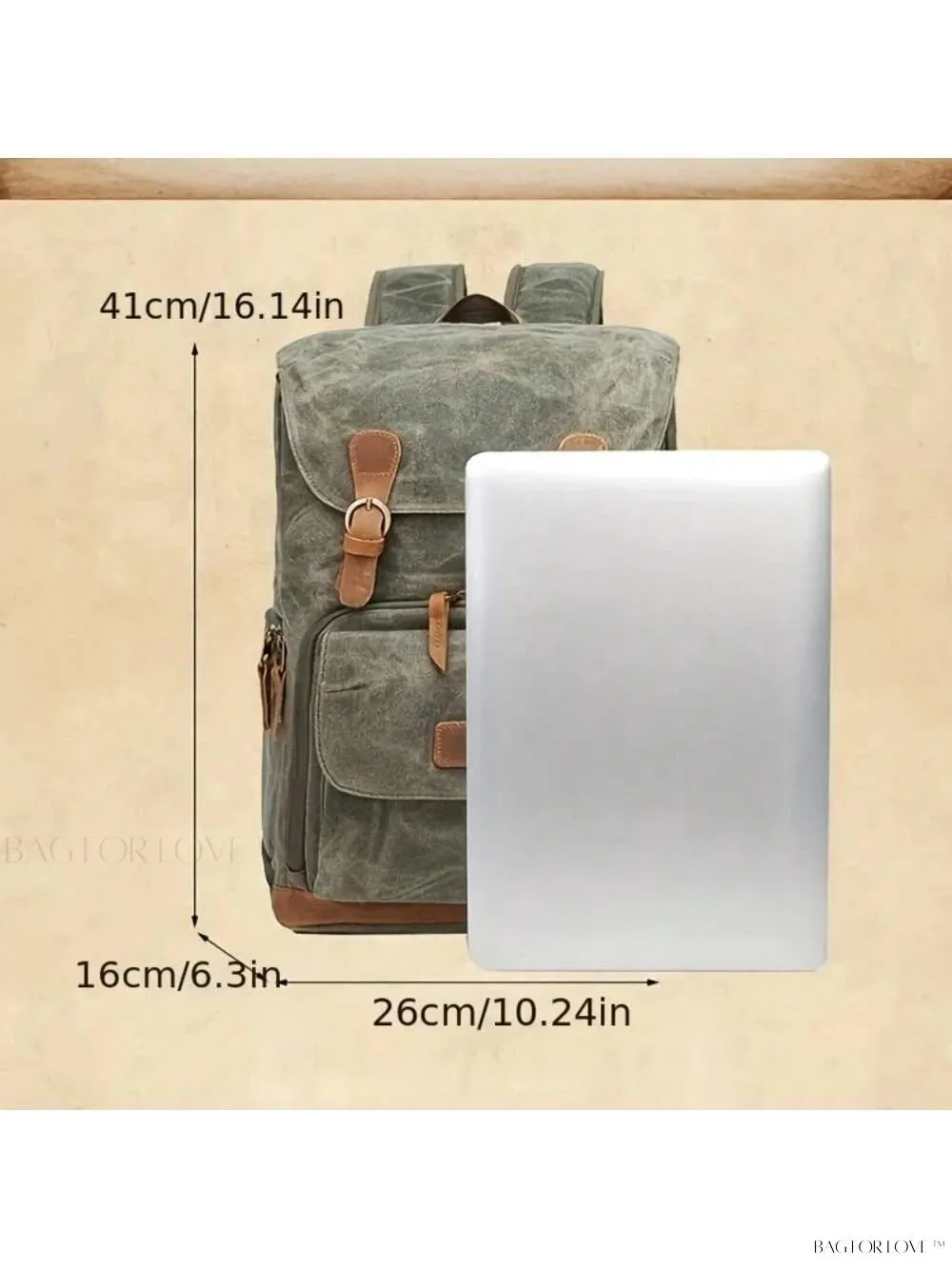 BagForLove - Large Capacity Canvas Backpack for Outdoor Adventures